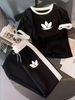 Women's Clothing Women's Summer Casual Two Piece Set Style Simple Fresh Print T-Shirt And Trouser For Formal & Casual For Women_ecoleips.com