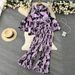 Resort Style Two-Piece Set For Women, Autumn French Print Loose Long Sleeve Top And High-Waisted Straight-Leg Casual_ecoleips.com