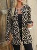 Printed Longline Blazer Jacket For Women – Oversized Tweed Coat With 3D Patterns (S-XXL, Stretch Polyester Spandex, Round Neck Work-to-Weekend Top)_ecoleips.com