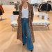 Autumn/Winter New Style Leopard Print Jacket Casual Long Trench Coat For Women_ecoleips.com