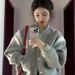 Petite Women's Baseball Autumn Winter French Niche Design Fleece-Lined Jacket Top Internet Celebrity Ins Trend_ecoleips.com