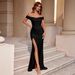 Elegant High-Slit Bodycon Dress – Sexy Side Split Evening Gown For Parties & Night Out_ecoleips.com