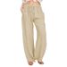 Women's Clothing Large Size Loose Cotton And Linen Casual Trousers For Women_ecoleips.com