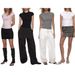 Women's Clothing Slim Fit Round Neck Top Straight Shoulder Sports Short Sleeve T Shirt_ecoleips.com