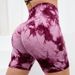 Women's Clothing Tie Dye High Waist Shorts For Women Sports Peach Hips And Abdomen Yoga Shorts Quick Drying Fitness Training Tie Dye Pants_ecoleips.com