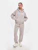 Casual European And American Women's Fashion Hooded Suit Long-sleeved Zipper Cardigan Jacket Lace-up Sweatpants Two-piece Set_ecoleips.com