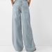 Women's Clothing Loose Wide Leg Jeans For Women Solid Color Casual All Match Denim Trousers_ecoleips.com