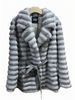 Women's Fashionable Faux Fur Coat With Notched Lapel, Winter Warm Elegant Outerwear For Office & Daily Wear (Brown, Grey, Beige)_ecoleips.com