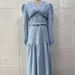 Elegant Floral Print V-Neck Maxi Dress With Elastic Waist For Women, Casual & Office Wear, Blue & Pink Options_ecoleips.com
