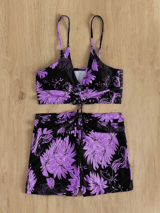 Women's Clothing Women's Sexy Bikini Set Fashion Square Bottom Swimwear For Beach Vacation_ecoleips.com