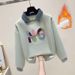 Women's Layered Sweatshirt & Korean-Style Jogger Pants Set - Embroidered Casual Outfit With Relaxed Fit_ecoleips.com