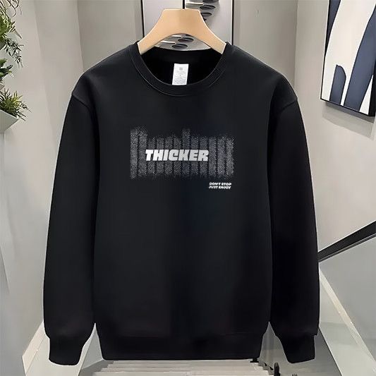 FW25 Matching Couple Cotton Crew Neck Sweatshirt - His & Hers_ecoleips.com