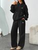 Unisex Printed Fleece Tracksuit - Full-Zip Hoodie & Jogger Set For Streetwear Comfort-B2_ecoleips.com