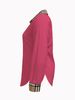 Women's Elegant Versatile Plaid Patchwork Long Sleeved Shirt Top For Business Casual Occasions_ecoleips.com