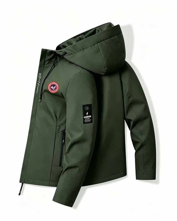 Women's Clothing New Lightweight Windproof Hooded Jacket (Spring/Autumn/Winter) – Unisex Casual Utility-Style Sports Jacket With Stylish Patterns_ecoleips.com