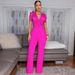 Women's Sleeveless Lace Splicing Sports Fitness Jumpsuit Casual Personalized Line Romper_ecoleips.com