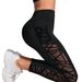 Women's High-Waisted Yoga Leggings – Sculpting Workout Pants With Mesh Panels & Side Pockets, Stretchy Polyester-Spandex For Running, Gym & Lounge_ecoleips.com