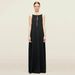 Women's Clothing Satin Suspender Skirt Sexy Backless Long Dress Female Style Hollow Sleeveless Long Skirt_ecoleips.com