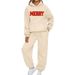European American Foreign Trade Auumn Winer New Men's And Women's 2-Piece Casual Hoodie Tracksui Long Pans_ecoleips.com