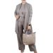Women's 3 Piece Set Solid Color Round Neck Long Sleeved Top With Belt Comfortable Pants Clothing_ecoleips.com