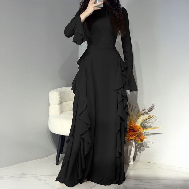 Diyun Fashion High-End Long-Sleeve Long Dress Women's Clothing 2025 Autumn/Winter Independent Station Elegant_ecoleips.com