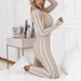Elegant Early Spring Women's Jumpsuit Long Sleeved Retro Literary Pattern Polyester Trousers_ecoleips.com
