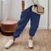 Women's Pure Cotton Long Pants Casual Elastic Pockets_ecoleips.com