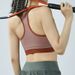 Yoga Sports Vest, European American Style, Running And Fitness, With Support, Shockproof, Sweat-wicking, Seamless Bra_ecoleips.com