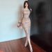 3095 European, American, And Southeat Aian Foreign Trade Wholeale 2026 Women' Elegant Floral Lim-fit Lit Midi_ecoleips.com
