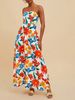 Women's Clothing Suspender Skirt Long Flower Dress Summer Long Skirt_ecoleips.com