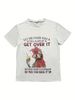 Cartoon Chicken Print T-Shirt Casual Short Sleeve Top For Spring & Summer Women's Clothing_ecoleips.com