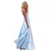 2024 European And American Summer Women's Fashion: New Vacation Style Strapless Tie-Back Printed Long Dress Is_ecoleips.com