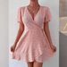 2025 Women's Dress New Cross-Border European And American Hot-Selling Sexy Floral Lace-Up Waist-Cinching Short_ecoleips.com