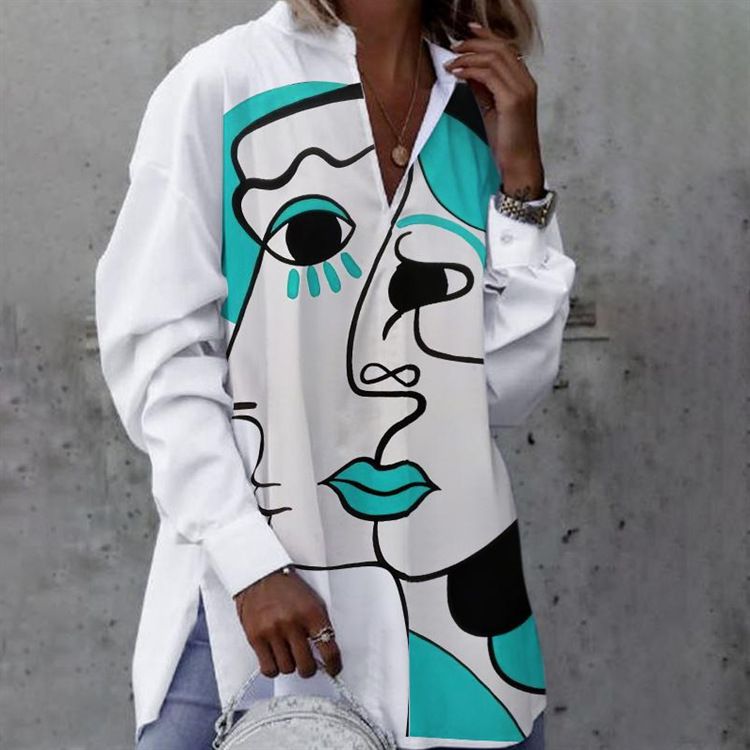 2025 New Women's Casual Long Sleeve Printed Shirt_ecoleips.com