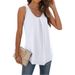 Women's Solid Color Crew Neck Swallowtail Vest T-Shirt Style Summer Fashion Discounted_ecoleips.com