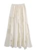 K Heavy Industry Lace Mesh Half Length Skirt New Large Swing A-line Half Length Skirt Design Sense Niche Long Skirt_ecoleips.com