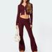 New Knitted Hooded Zipper Cardigan Set Women's Fashion Sexy High Waist Pants 2-piece Set_ecoleips.com