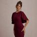 European And American Style Summer New Hot Girl Mid-Sleeve Hollow Out Waist-Cinching Pleated Bodycon Sexy Long Dress For_ecoleips.com