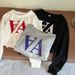 Women's Clothing Large Volume Spring And Autumn Sweatshirt Women's Pullover Letter Printing Short Loose Navel Exposed Round Neck Long Sleeved Tops_ecoleips.com