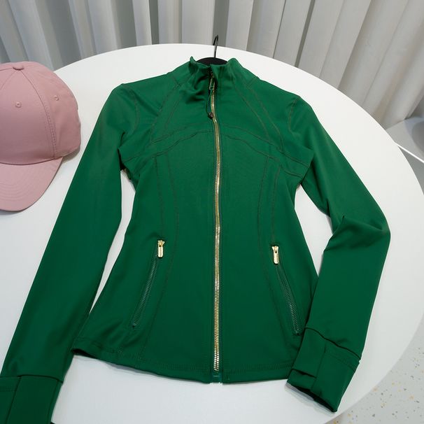 Women's Clothing Twilight Rose Gold Non-Mesh Stand Collar Jacket Generation 3 Women's Slim Fit Sports Fitness Yoga Wear Thin Coat_ecoleips.com