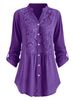 2025 New Women's Long Sleeve V-neck Blouse Plus Size Lace Shirt_ecoleips.com