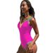 women's lace up bikini one piece backl swimsuit sisters swimwear_ecoleips.com
