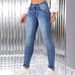 Women's High-Stretch Skinny Ankle Jeans - Slimming & Comfortable Denim Pants For Everyday Wear_ecoleips.com