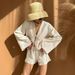 Women's Clothing New Natural Cotton And Linen Lace Up Tops, Shorts And Pajamas For Women, Loose And Casual, Wearable As Home Clothes Suits_ecoleips.com