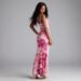 Sexy Fashion Printed Suspender V Neck Backless Slimming Bodycon Dress Casual Summer Party Beach Vacation Women Slip Dress_ecoleips.com