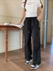 K Thin And Slimming Work Pants For Women, Drawstring High Waisted Wide Leg Pants With Multiple Pockets, Quick Drying Casual Pants_ecoleips.com