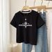 Women's Clothing Summer And Autumn Pure Cotton Bottoming Shirt Simple Casual Short Sleeved Tops Ladies Simple Round Neck Bottoming Shirt T Shirt_ecoleips.com