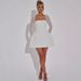 Women's Clothing Winter New Sexy Backless Strappy Bow Sweet Short Skirt_ecoleips.com