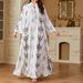 Muslim Dress Women Elegant Cross-Cultural Muslim Robe – Eastern Inspired Printed Long Dress_ecoleips.com