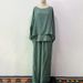Breathable Printed V-Neck Lounge Set – Lightweight Polyester Palazzo Pants & Oversized Top For Summer Comfort_ecoleips.com